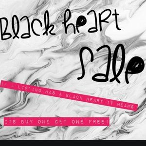 Black heart closet sale (buy 1 get 1 free)